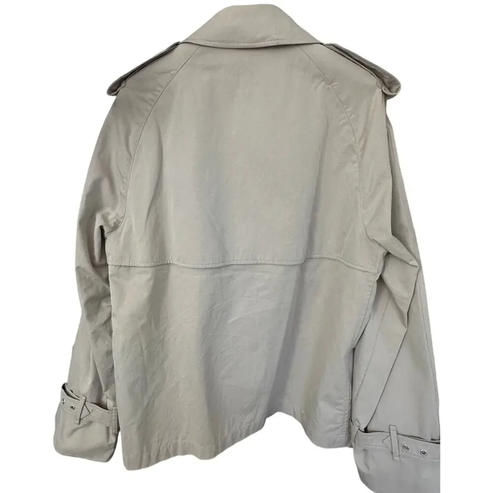 Burberry Men's Westbridge Short Trench Coat Cotton Gabardine (Size M)
